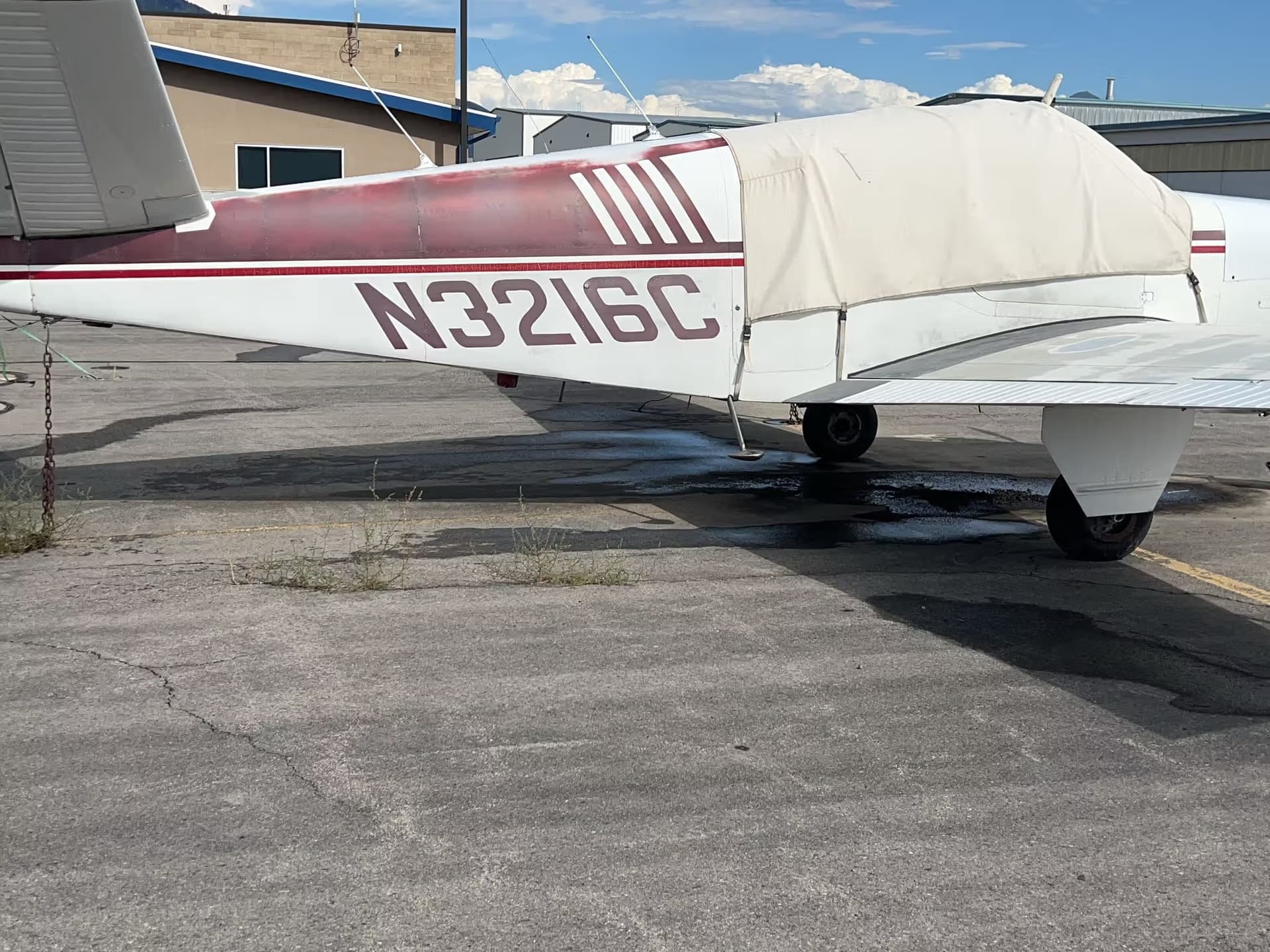 N3216C — Beechcraft E35 at Provo Municipal Airport