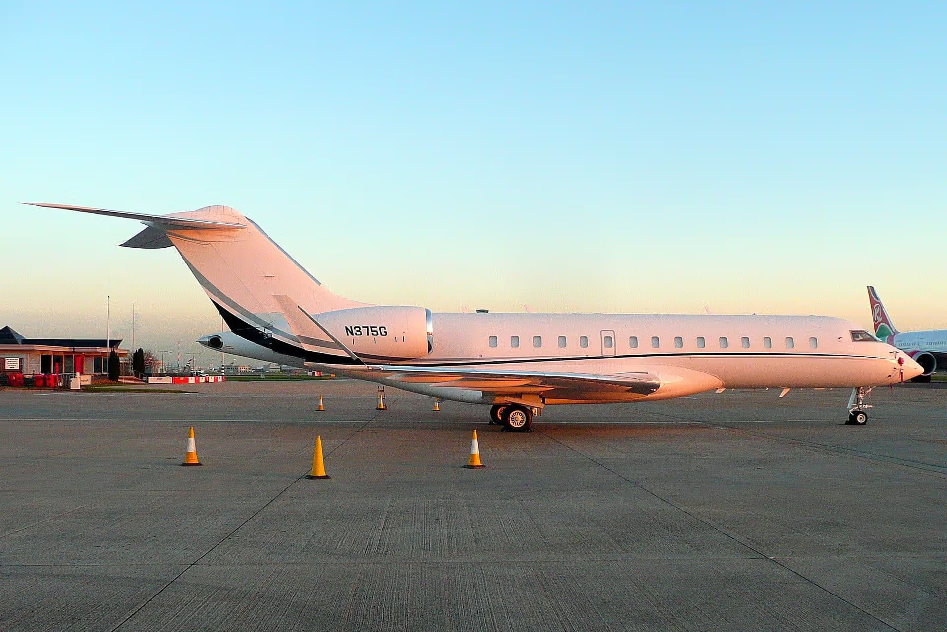 N375G — Business jet at London Heathrow Airport
