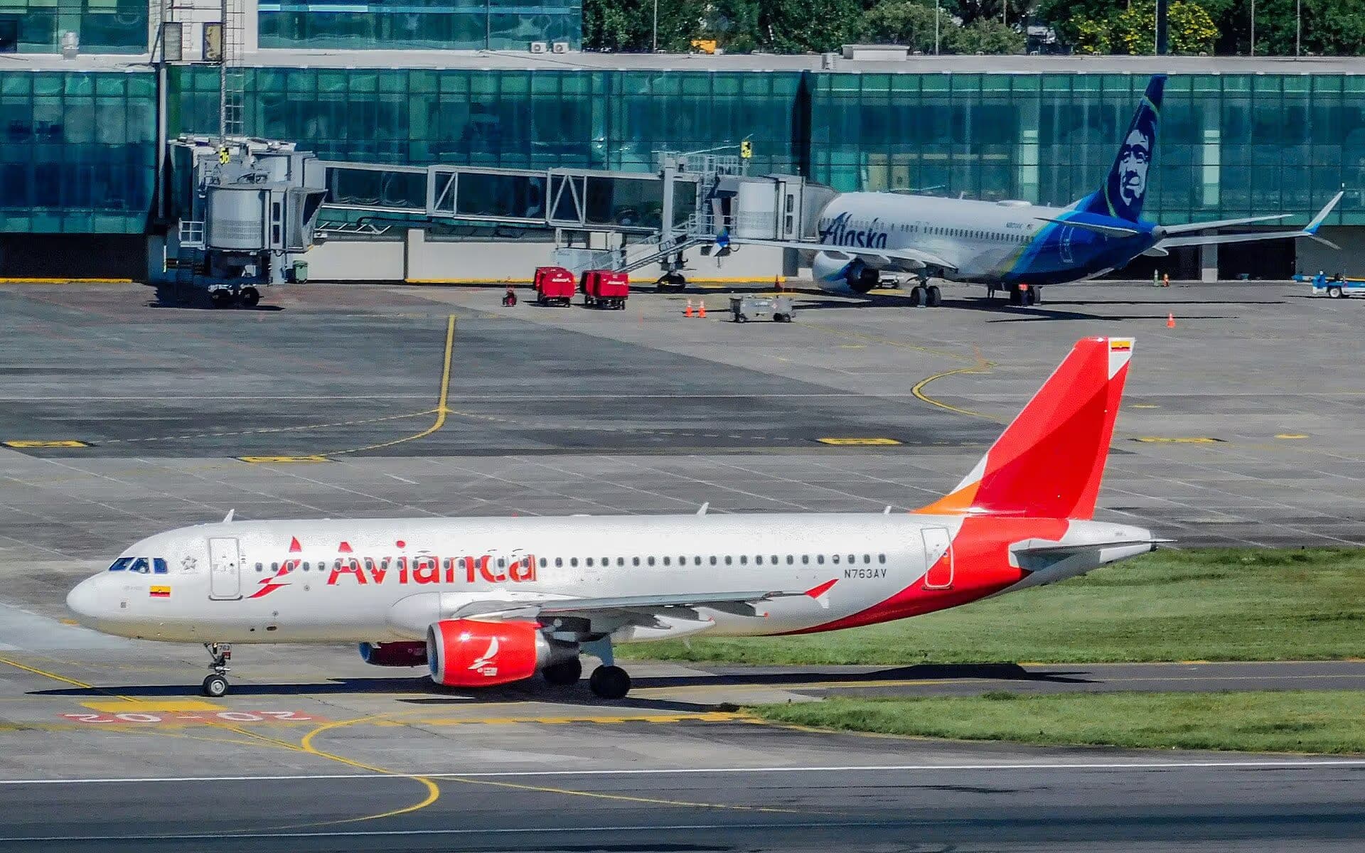 N763AV — Airbus at La Aurora International Airport
