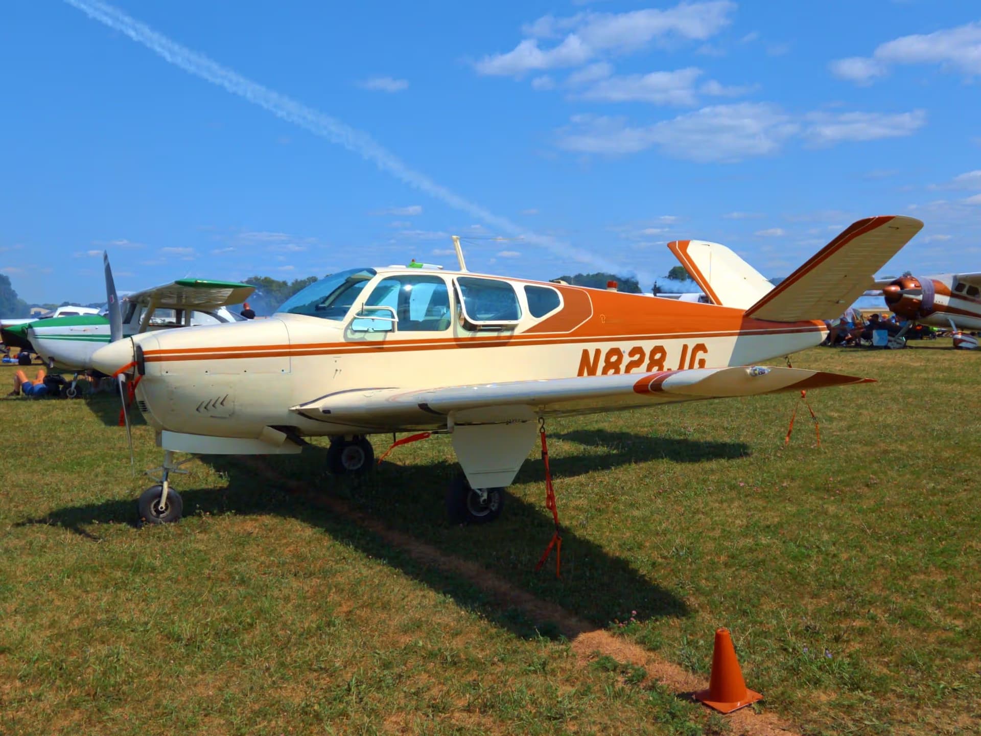 N828JG — 1955 Beechcraft F35