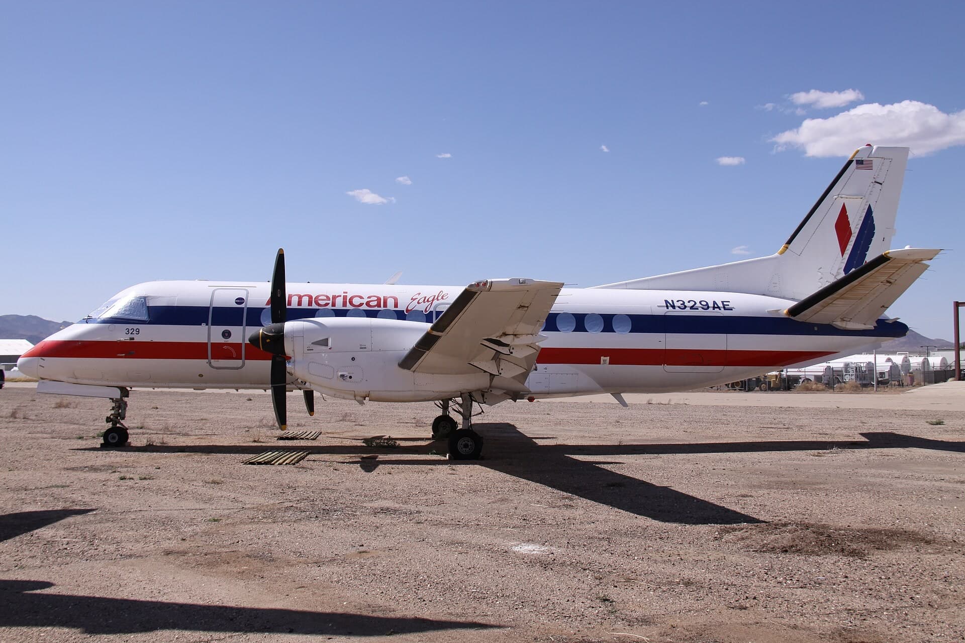 N329AE — Twin-engine aircraft