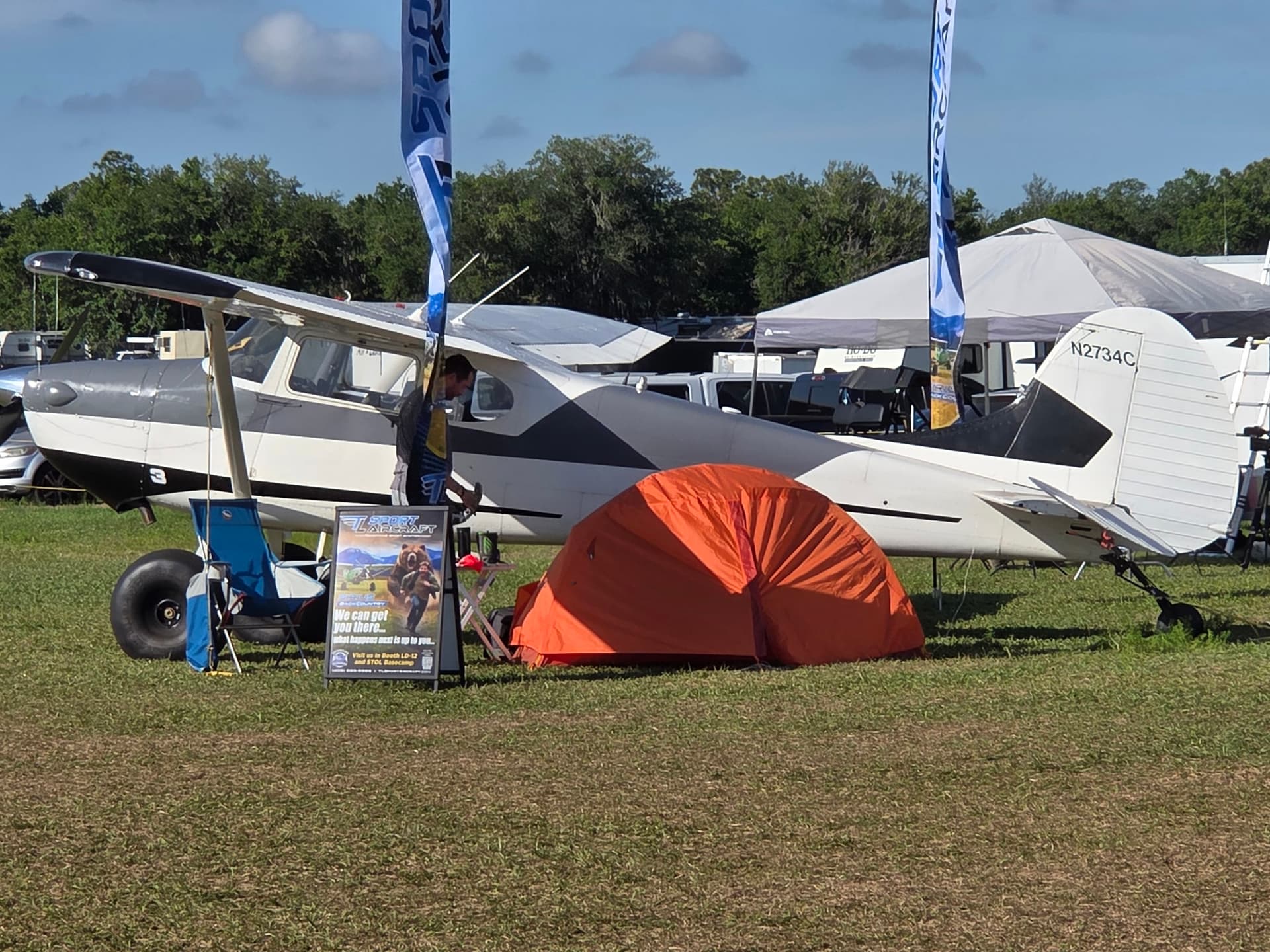 N2734C — Cessna 170B at Lakeland Linder Intl