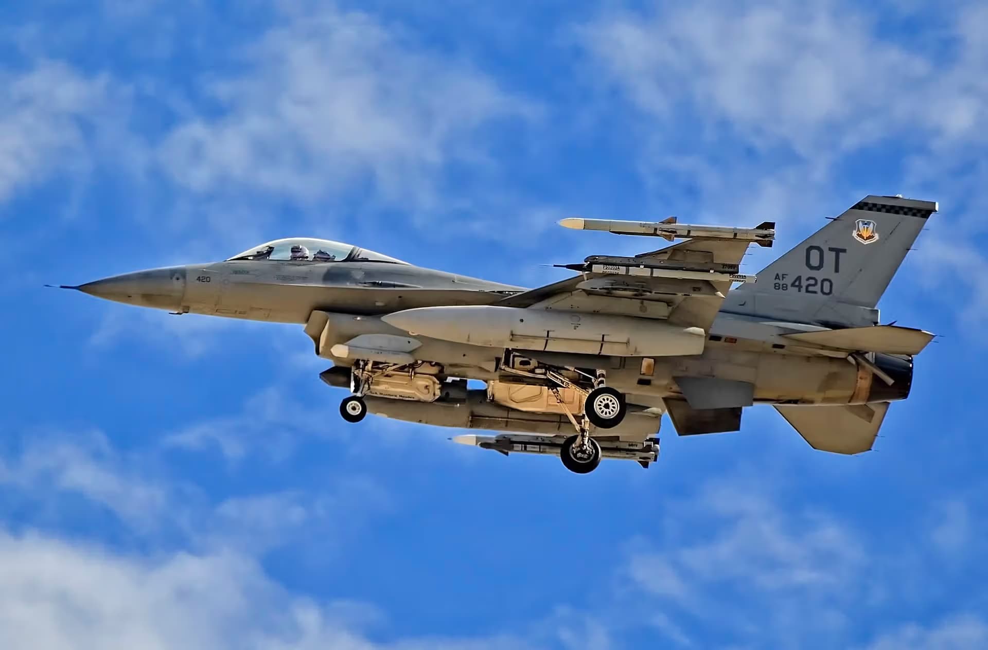 Unidentified — Single-engine aircraft at Nellis Air Force Base