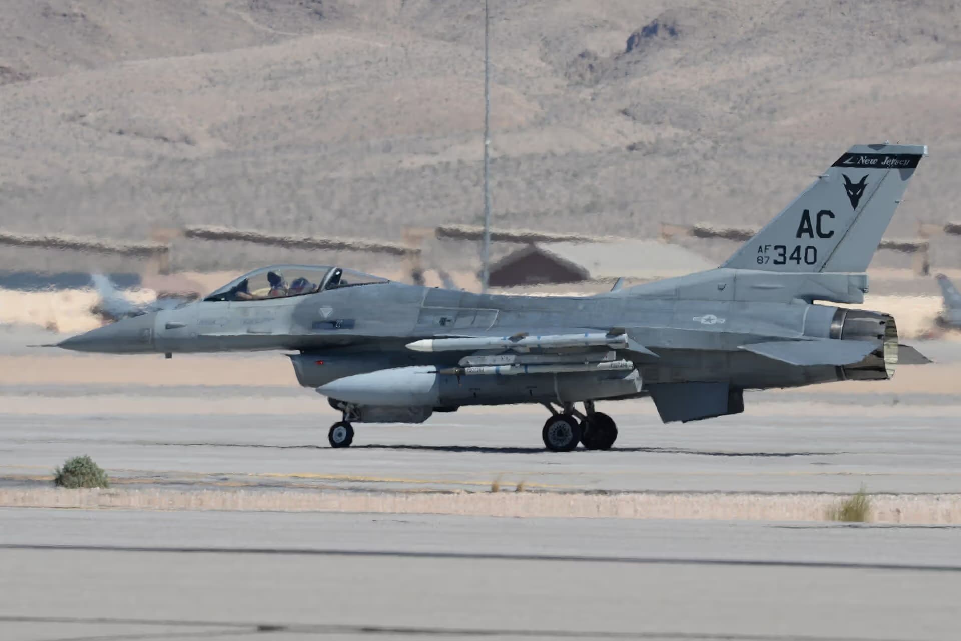 Unidentified — Single-engine aircraft at Nellis Air Force Base