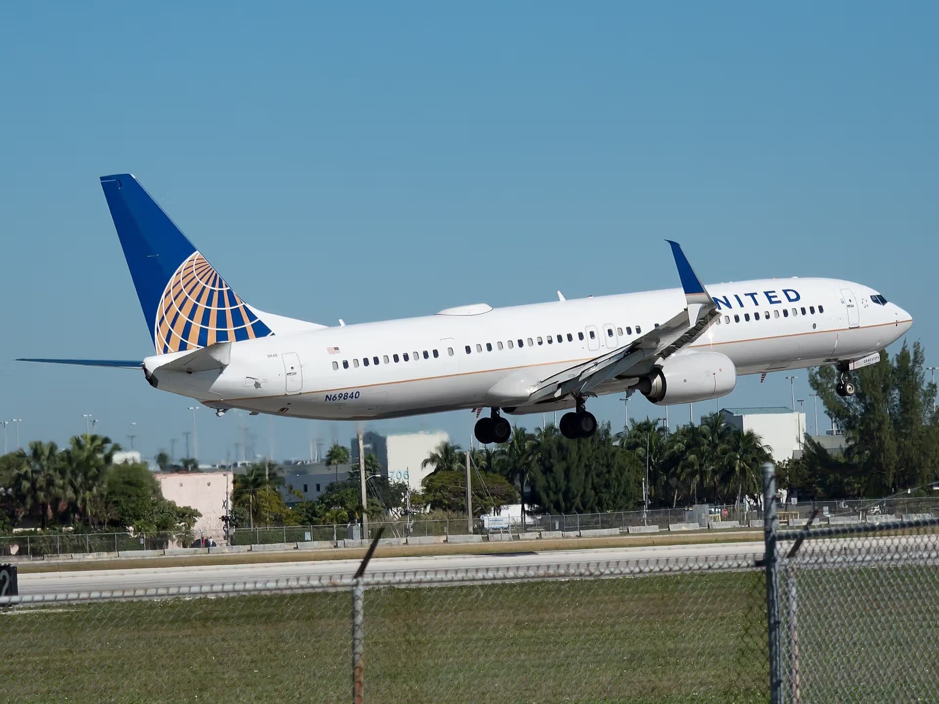 N69840 — Twin-engine aircraft at Miami International Airport