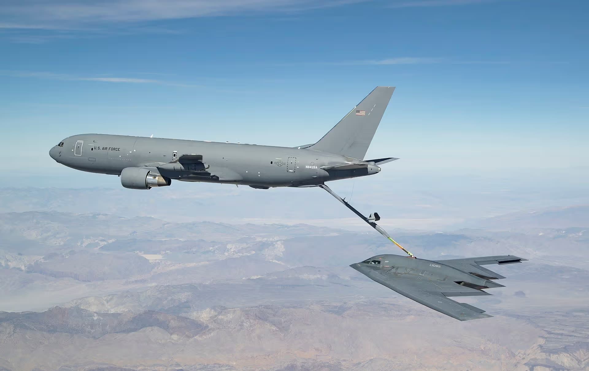 N842BA — Twin-engine aircraft at Edwards Air Force Base