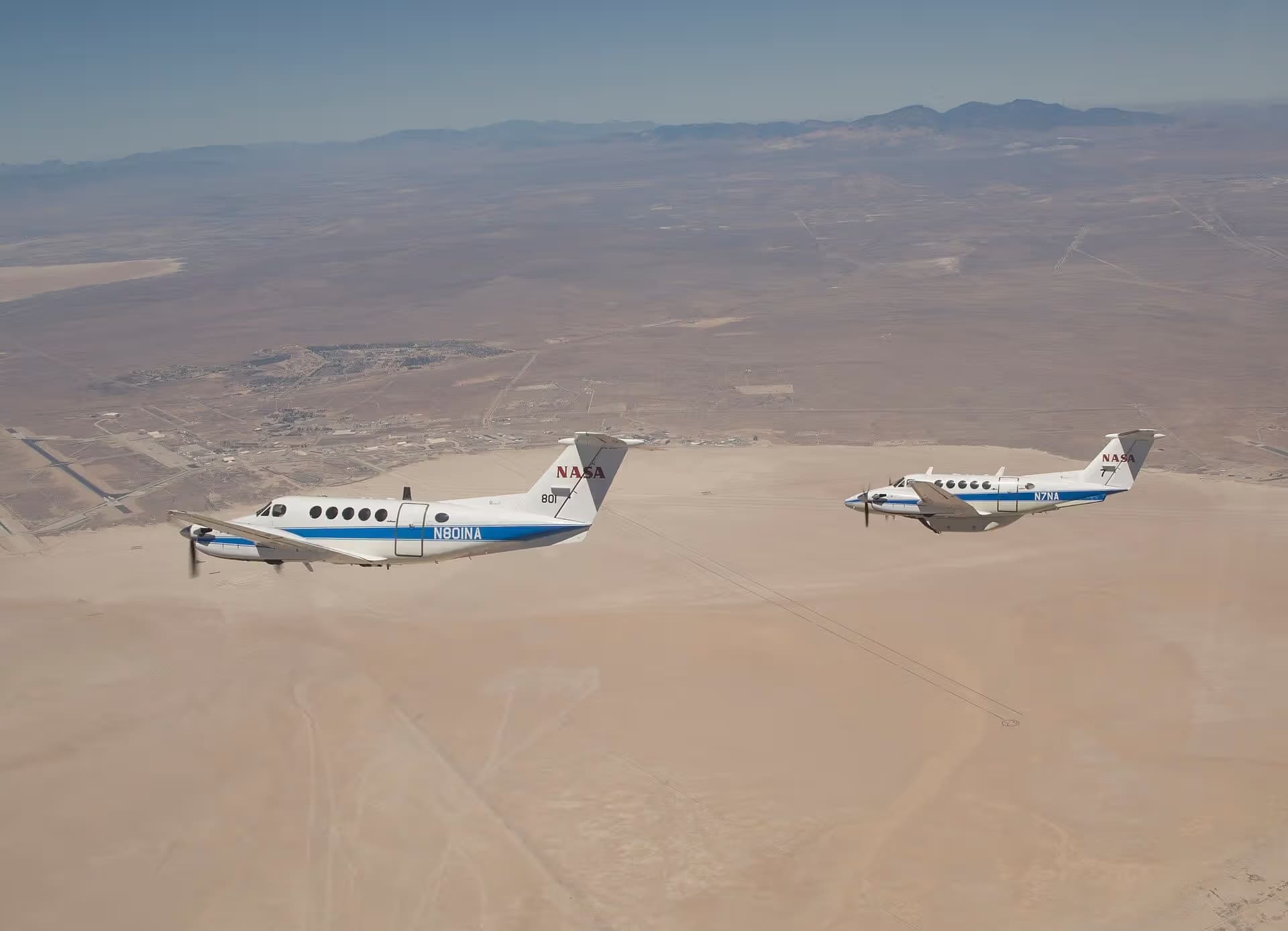 N801NA — Beechcraft at Edwards Air Force Base