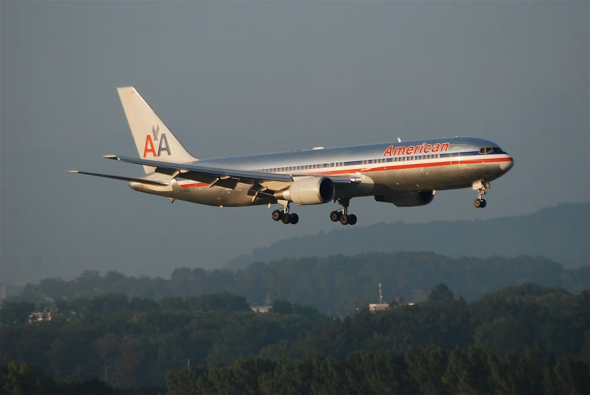 N389AA — Twin-engine aircraft