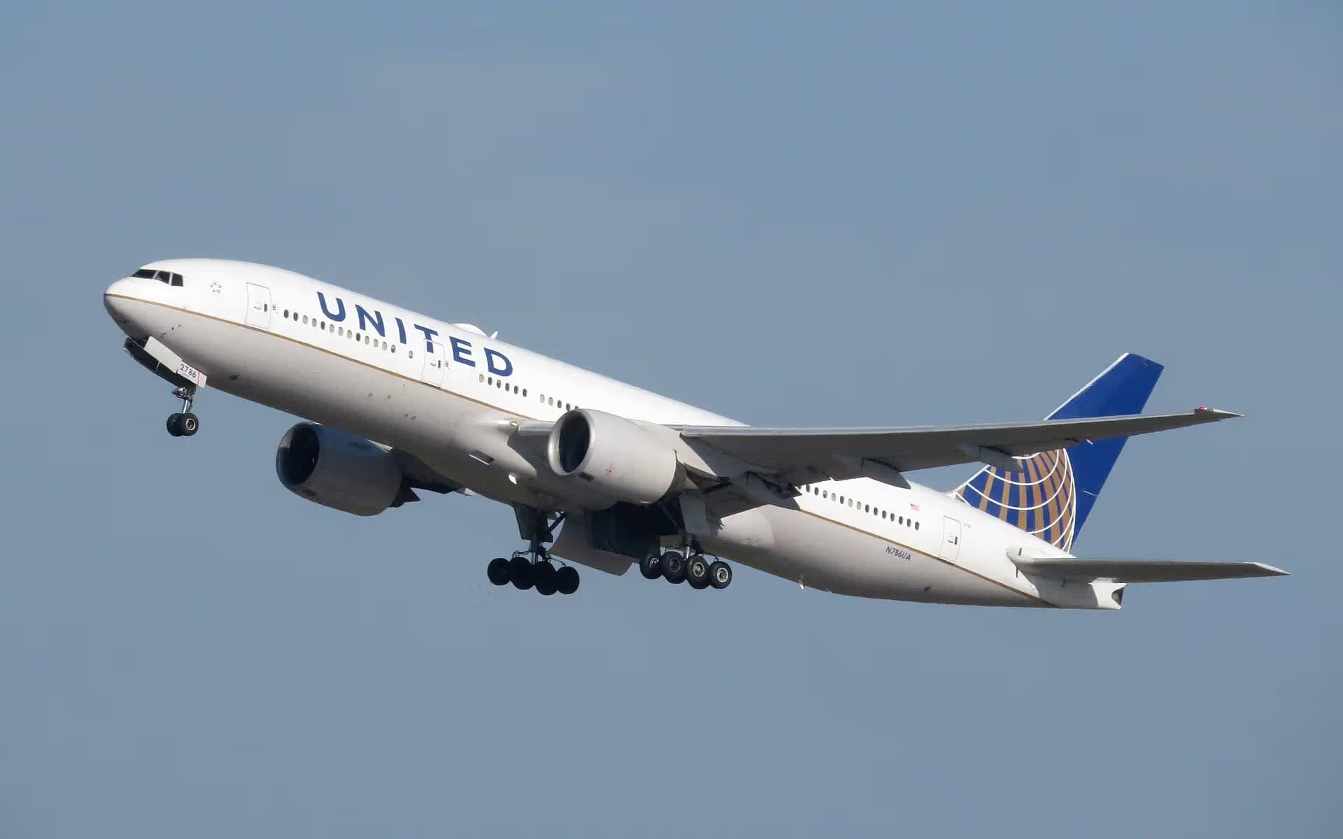 N786UA — Boeing at Munich Airport