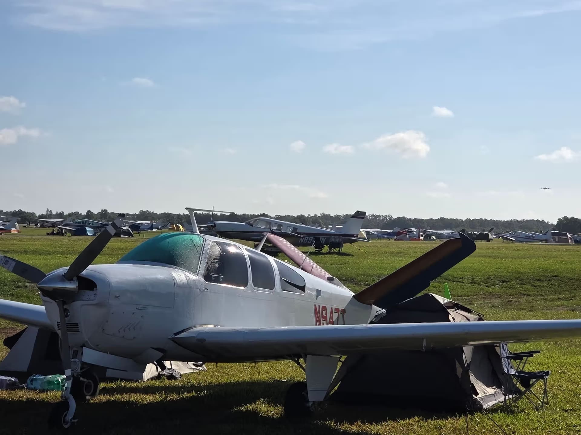 N947T — Beechcraft Bonanza V35B at Lakeland Linder Intl
