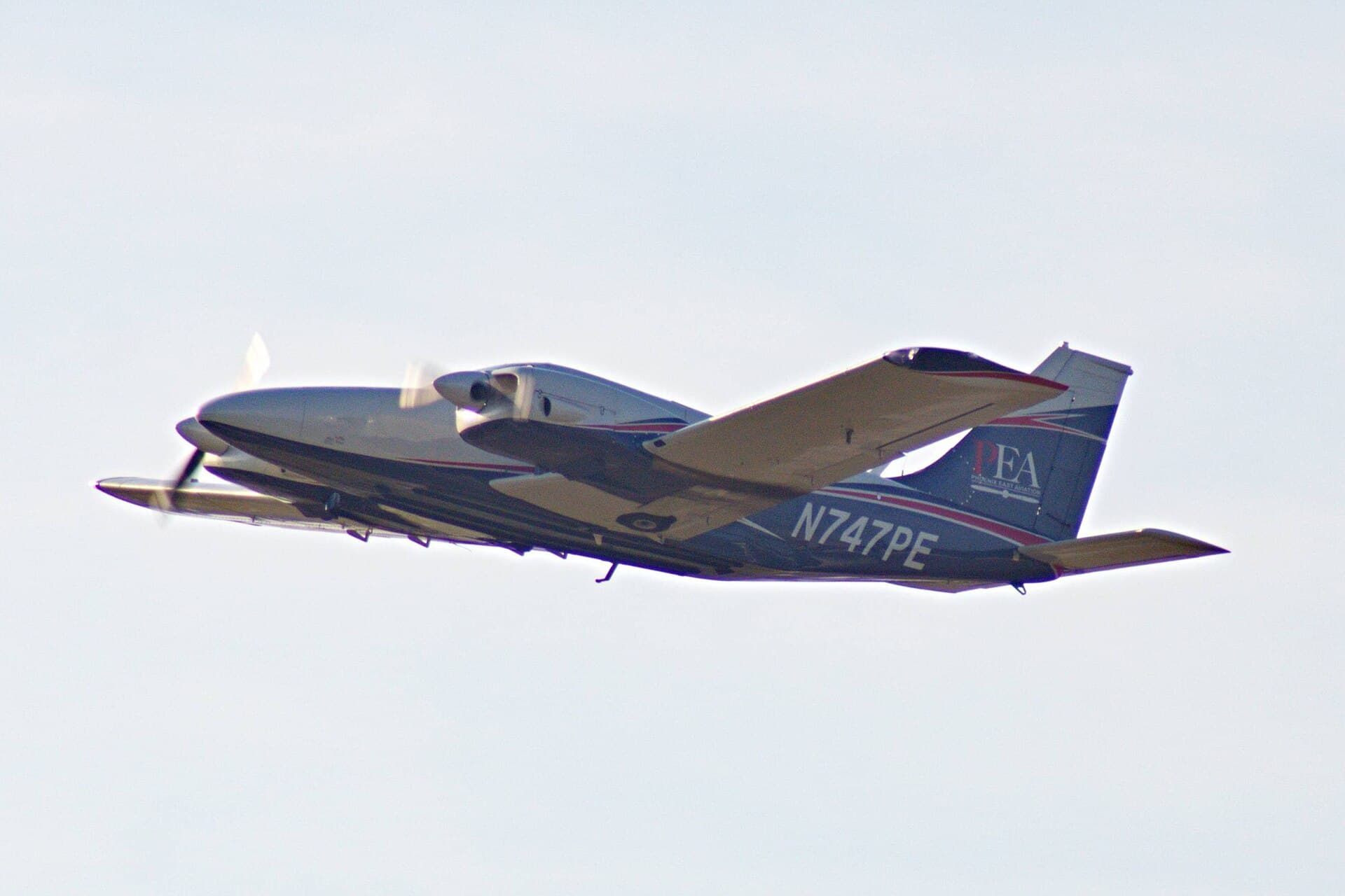 N747PE - Twin-engine aircraft