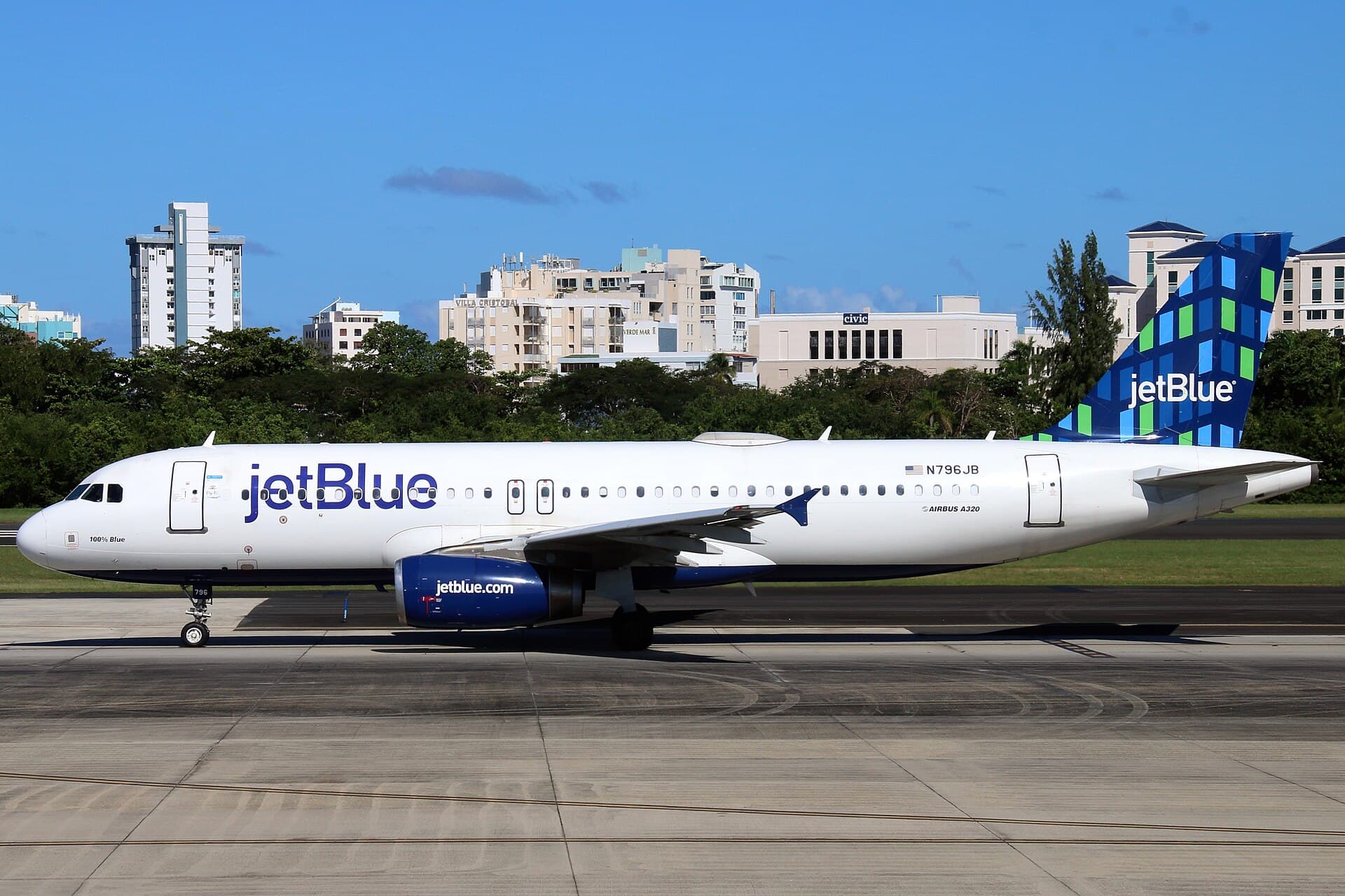 N796JB - Airbus