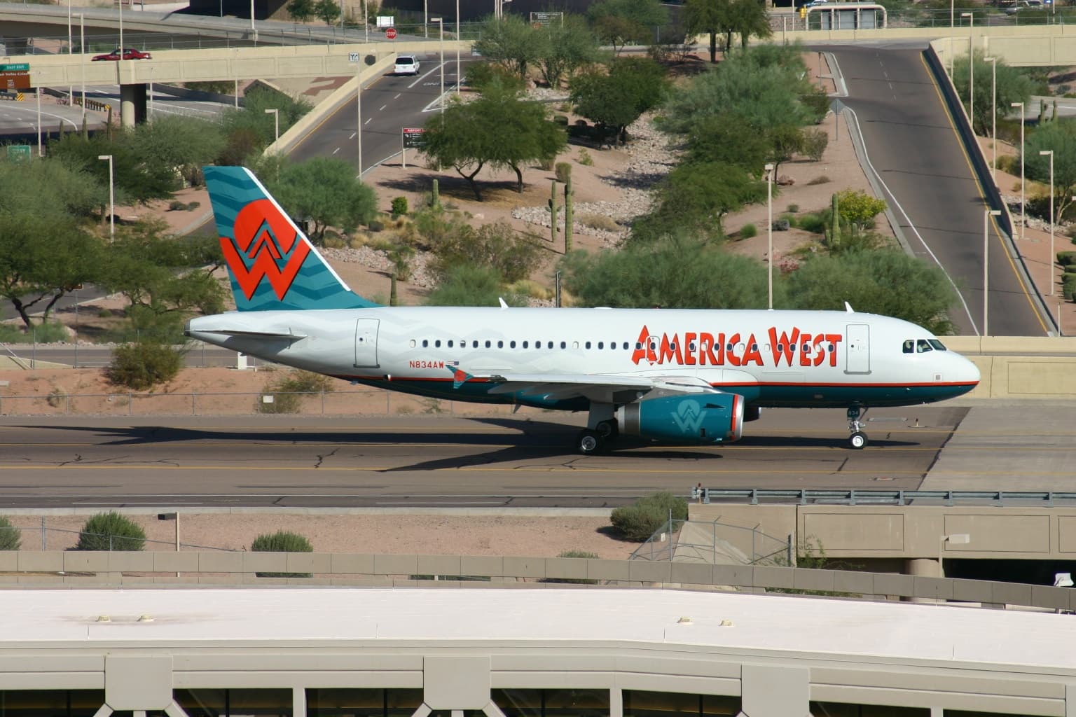 N834AW - Airbus