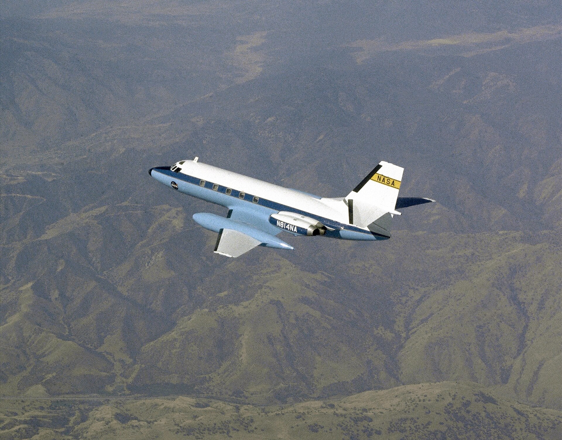 NASA Dryden flight research center's best shot — N814NA